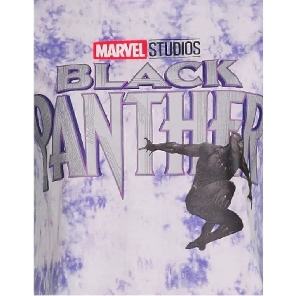 Women’s Juniors Marvel Graphic Black Panther Short Sleeve T-shirt Size XL 15-17 - Picture 2 of 5